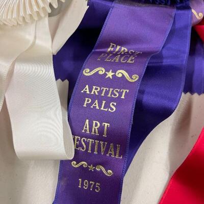 Lot 63 1975 1st, 2nd, 3rd Art Ribbons