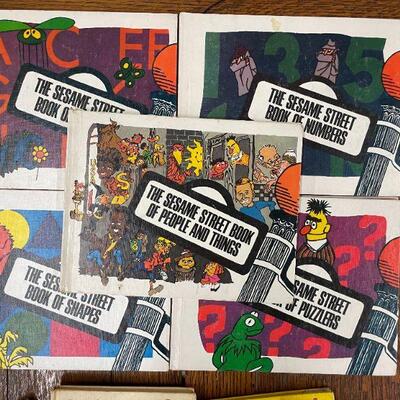 Lot 65 1970's Sesame Street Books