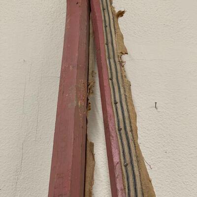 Lot 68 Antique Industrial Rug Hooking Frame 8'