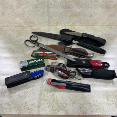 -128- 11 Sharp Tools | Pocket Knives | Scissors | Knives