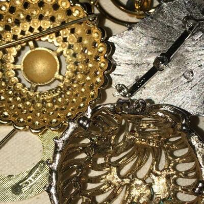 Vintage Jewelry Lot 3 - Coro - W. Germany  and other  pins 