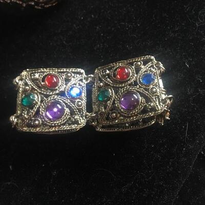 3pc Costume Jewelry Lot with Bracelets  