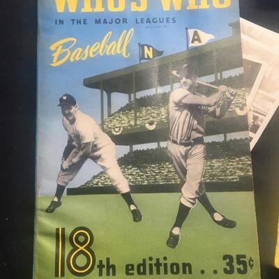 Collection of 4 Original 1950s Baseball Magazines. LOT 33