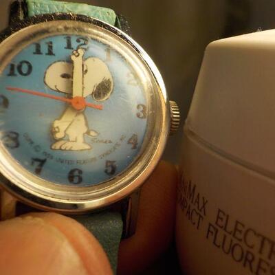 " 1950's Snoopy Original wrist watch and Band". 