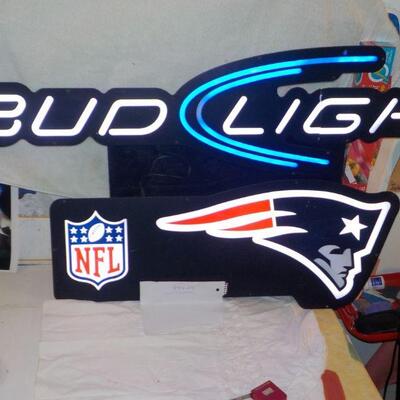 " Patriots and Bud Light Neon sign". 