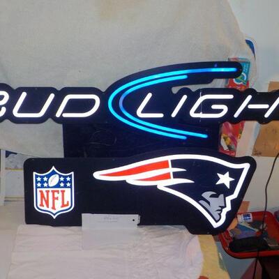 " Patriots and Bud Light Neon sign". 