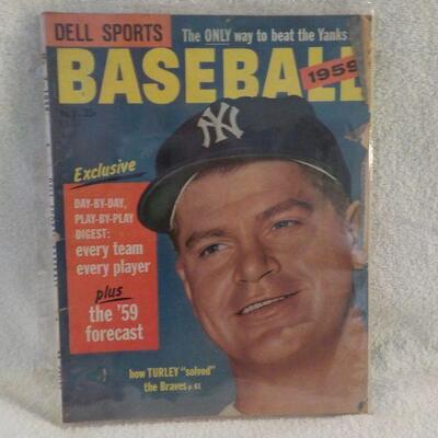 " 1959 Dell Sports Baseball Magazine". stories, Mickey Mantel, Ted Williams and etc.