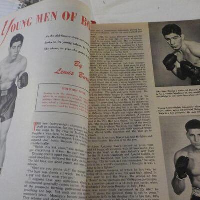 " December 1949 Sport Magazine full issue". Johnny Lujack, Casey Stingle, Satchel Paige.