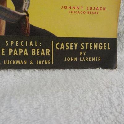 " December 1949 Sport Magazine full issue". Johnny Lujack, Casey Stingle, Satchel Paige.