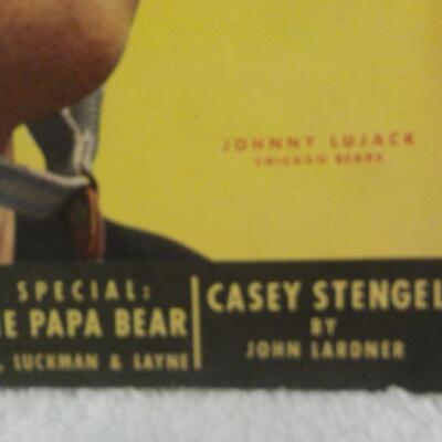 " December 1949 Sport Magazine full issue". Johnny Lujack, Casey Stingle, Satchel Paige.
