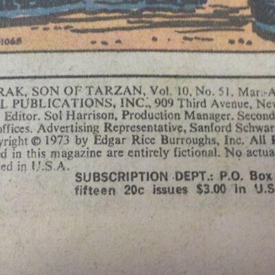 " KORAK SON OF TARZAN COMIC BOOK". 1973 issue.