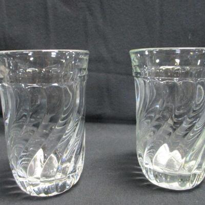 Lot 14 - Fostoria Clear Glass  Crystal Juice Glasses Tumblers 5