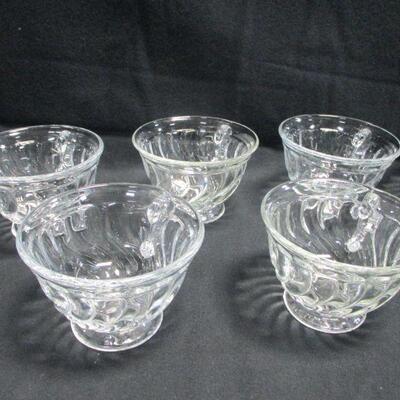 Lot 17 - Fostoria Clear Glass  Crystal Punch Glasses 