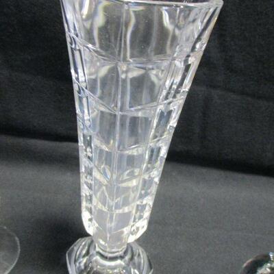 Lot 20 - Crystal Clear Glass Bud Vases