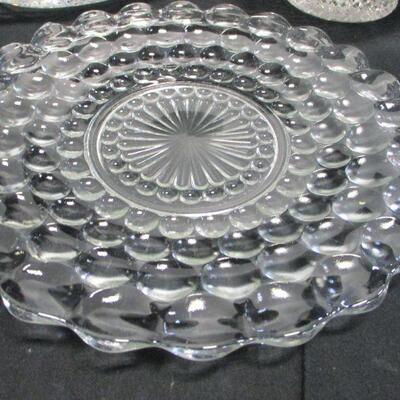 Lot 28 - Crystal Candy Dishes & Platter