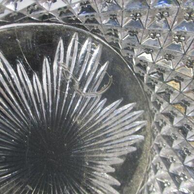 Lot 28 - Crystal Candy Dishes & Platter
