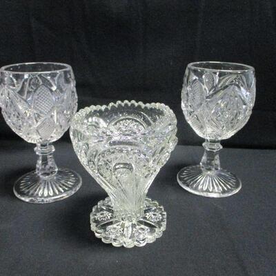 Lot 29 - Crystal Glasses & Vase