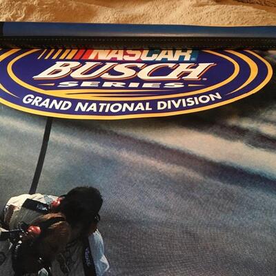 NASCAR and BUSCH Beer Commercial Banner 22â€ x 59â€