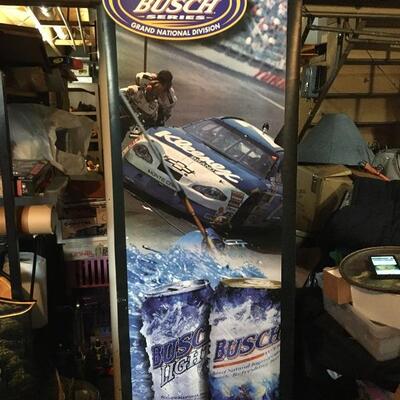 NASCAR and BUSCH Beer Commercial Banner 22â€ x 59â€