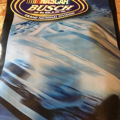 NASCAR and BUSCH Beer Commercial Banner 22â€ x 59â€
