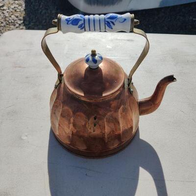 Vintage Copper tea pot