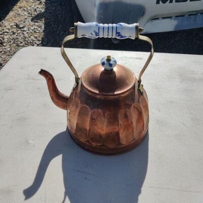Vintage Copper tea pot