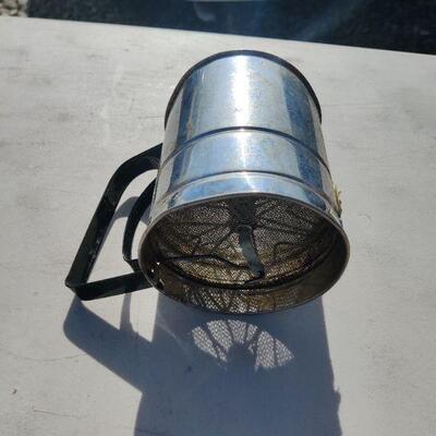 Vintage flour sifter