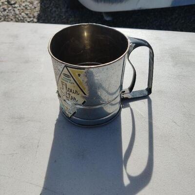 Vintage flour sifter