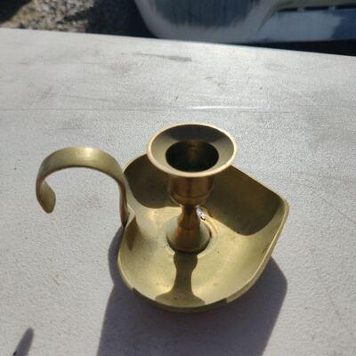 Brass candle holder