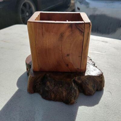 Decorative wood dish