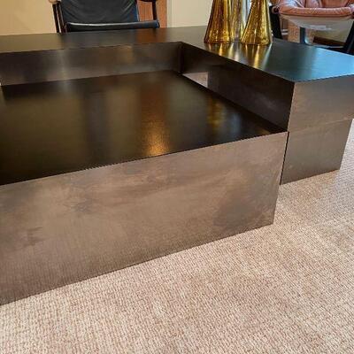 Milo Baughman Style Mid Century Modern Sculptural Coffee Table Modular Set