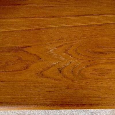 Danish Teak Modern Low 6-Drawer Dresser w/ Mirror
