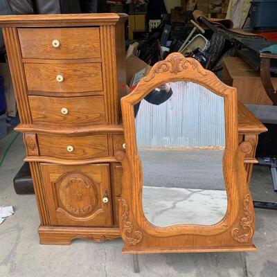 #21 Lovely Vintage Dresser With Mirror