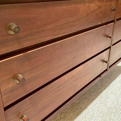 Stanley Furniture (USA) Mid Century Modern 6-Drawer Dresser w/ Mirror