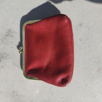 Leather coin purse