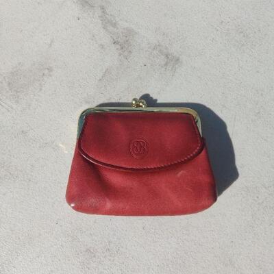 Leather coin purse