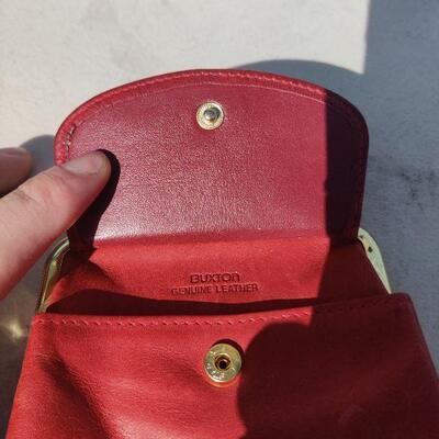 Leather coin purse