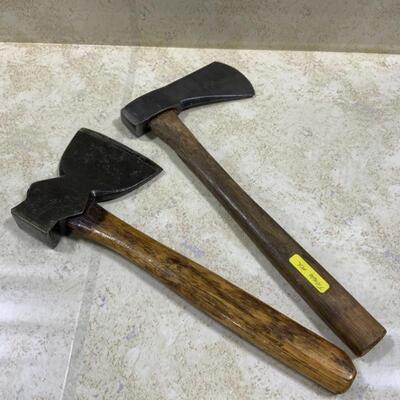 -145- VINTAGE | Two Unmarked Hatchet Axes | Nice Patina