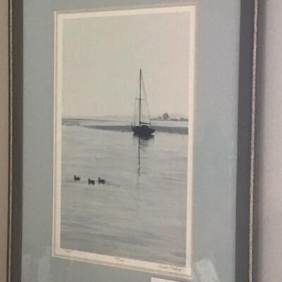 B - 334  Signed & Numbered Lithograph by Linda Roberts â€˜85