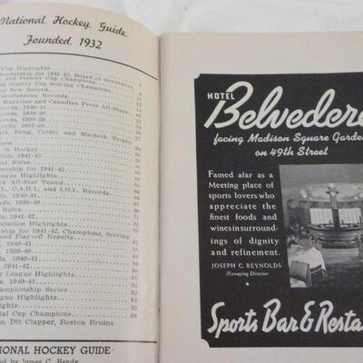 " Hockey Guide 1942".