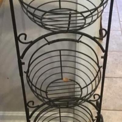 B - 343 Tall Wrought Iron Vegetable/Fruit Stand