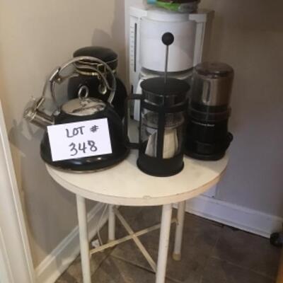 B - 348 Kitchen Aid Coffee Grinder / Tea Accessories Lot 