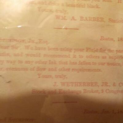 " Stimpson's Commercial Writing Fluid". approx. 1850's.