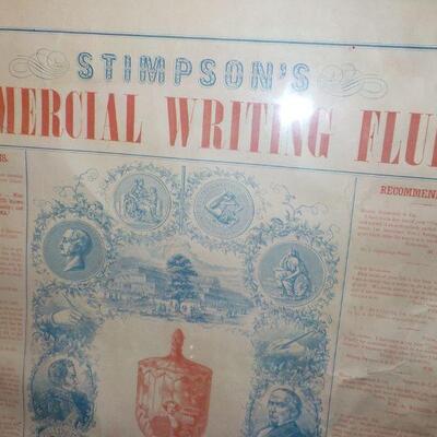 " Stimpson's Commercial Writing Fluid". approx. 1850's.