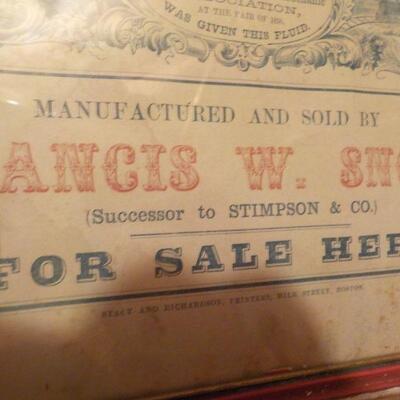 " Stimpson's Commercial Writing Fluid". approx. 1850's.
