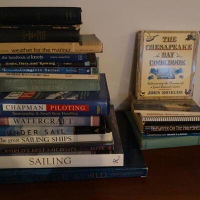 B - 364. Lot of Sailing Coffee Table and Cook Books