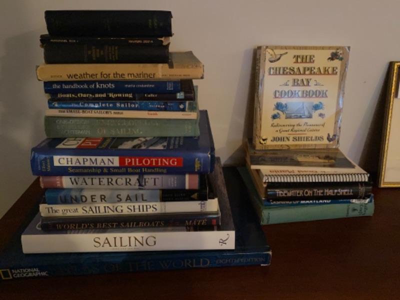 B 364. Lot of Sailing Coffee Table and Cook Books