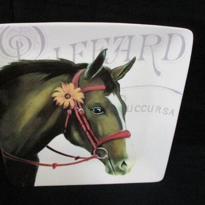 Lot 69 - Vintage Ceramic Painted Horse Profile Plate 11
