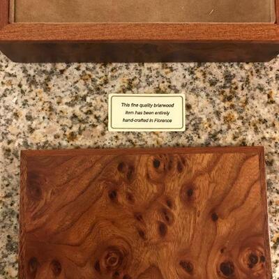 Italian Briar wood Cufflink box