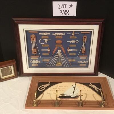 C - 388 Sailors Knot and Rope Shadow Box Lot  